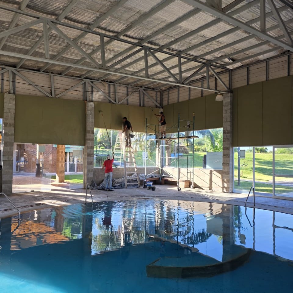 Termas La Paz suma trabajos de pintura y mantenimiento